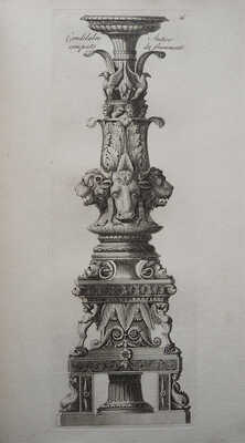 [Руководство... Том 3-й, в котором собраны формы и орнаменты старинных канделябров]. Roma, 1790.